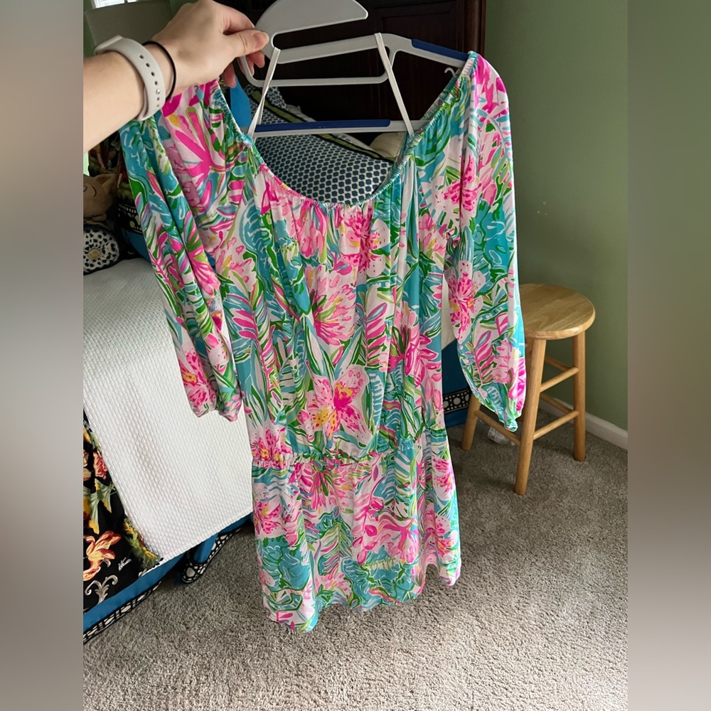 Lilly Pulitzer off the shoulder romper